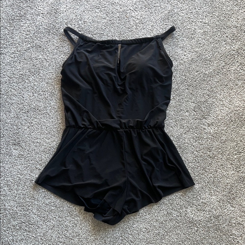 Womens Aqua Green Size Small Black Swim Cover Up